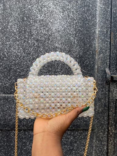 Starlight Crystal Purse | Handmade Luxury Beaded Handbag