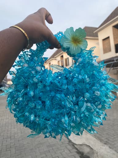 Bead Bag Flare (Sapphire Blue)
