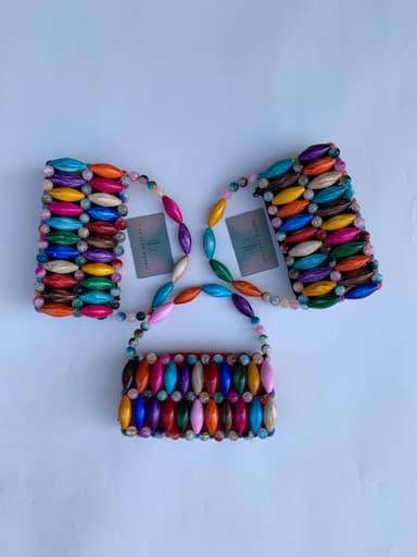 AMILA CANDY BEADED BAG ( multicolour)