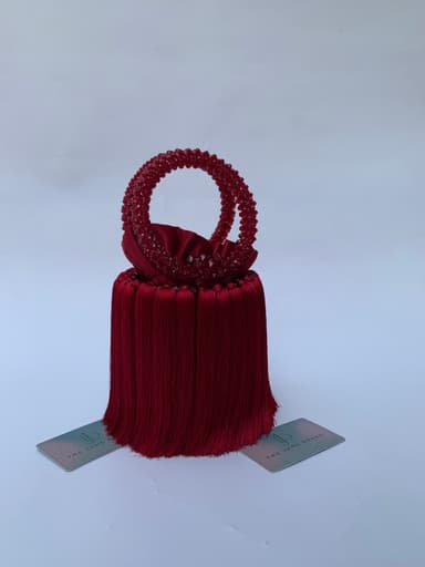 CUSTOM FARRI tassel beaded bag