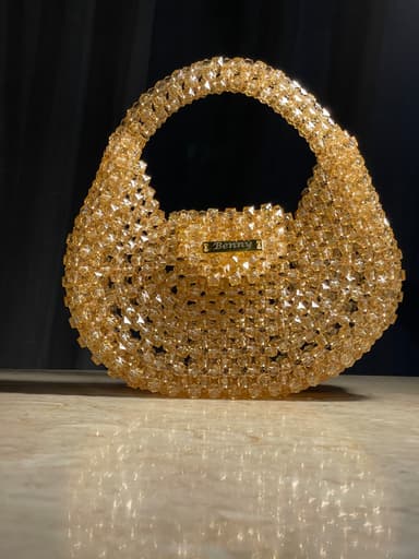 Gold Beaded Bag