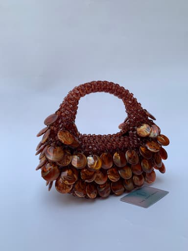 AMBER beaded bag