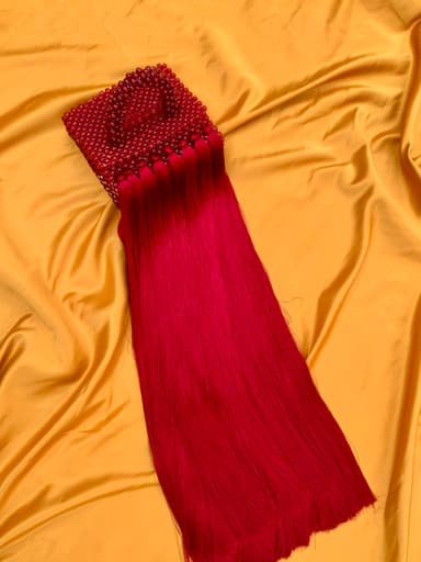 KUME tassel beaded bag