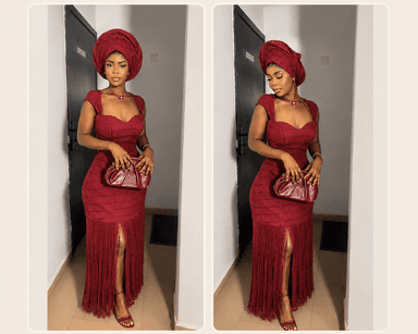 Jawu asooke fringe dress
